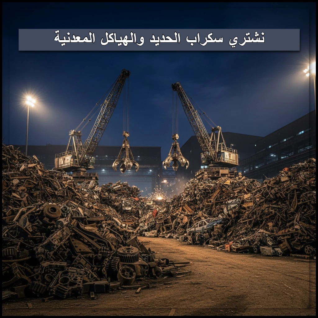 نشتري سكراب الحديد والهياكل المعدنية